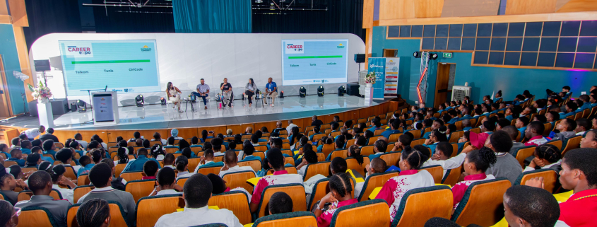 The auditorium filled to capacity with students at Rustenburg Career Expo 2026
